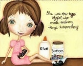 Crafty Girl Art Print
