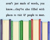 Books Art Print About Reading For Libraries Classrooms And Bookworms
