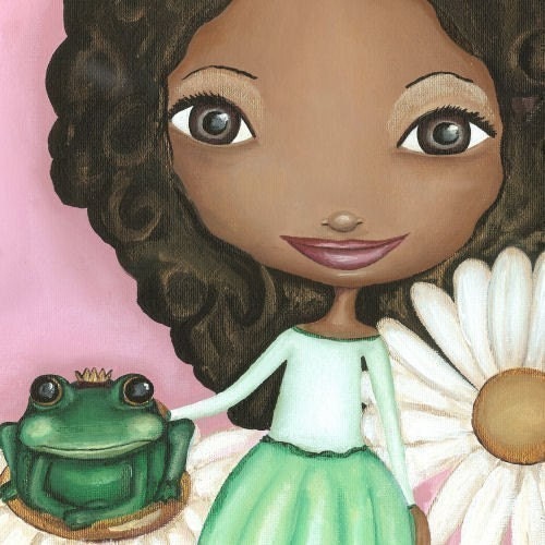 Frog Prince African American Nursery Art
