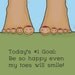 Happy Feet Positive Art Print