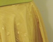 Chinese Tablecloth Gold Brocade Circle Skirt  Plus Size 2X 18-20