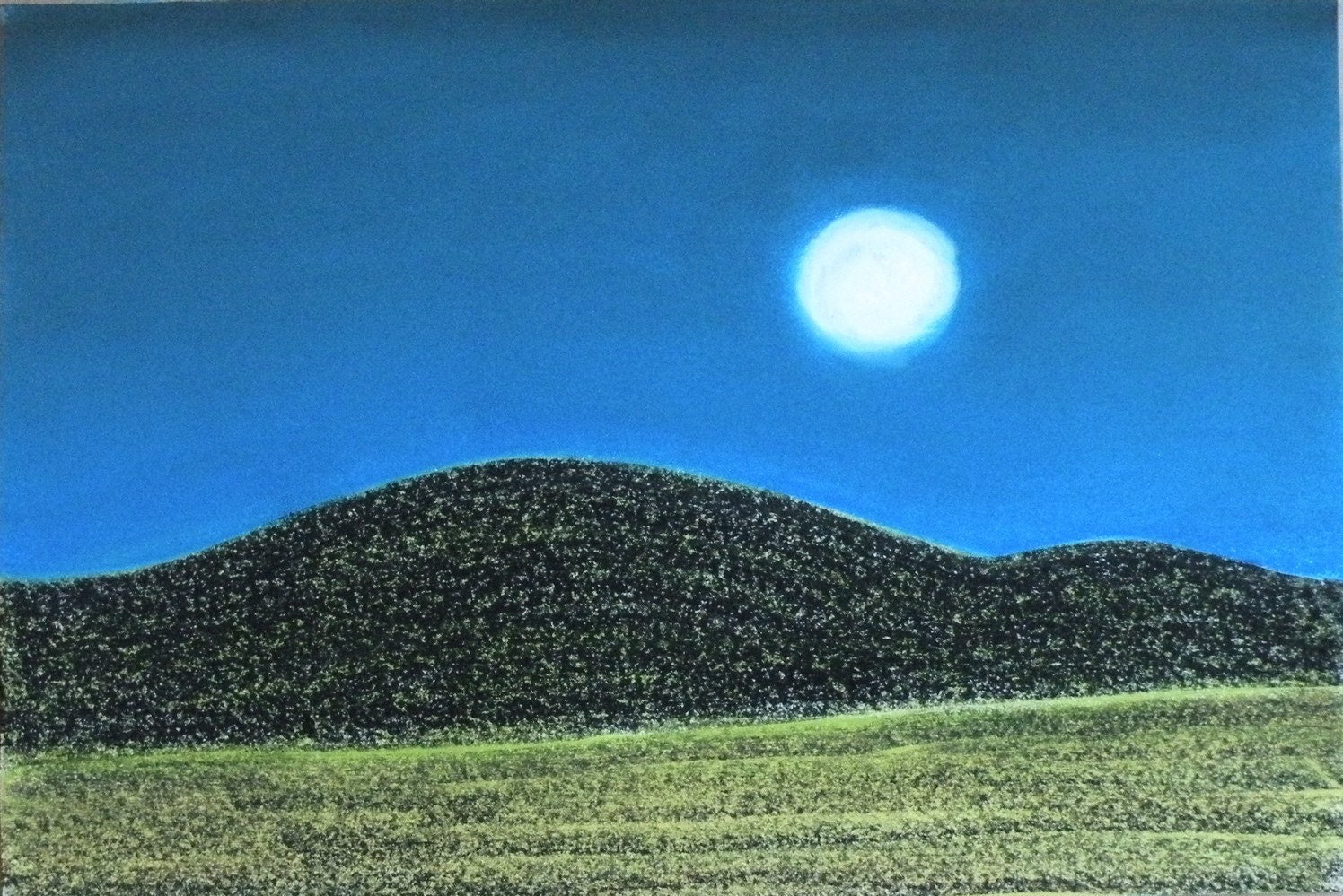 Late Summer Night II (original pastel)