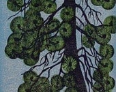 Relief Woodblock Print Poderosa Pine