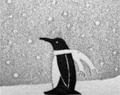 Penguin (original woodblock print)