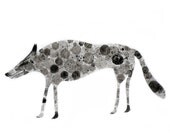 Wolf 8X10 (bubble drawing reproduction print)