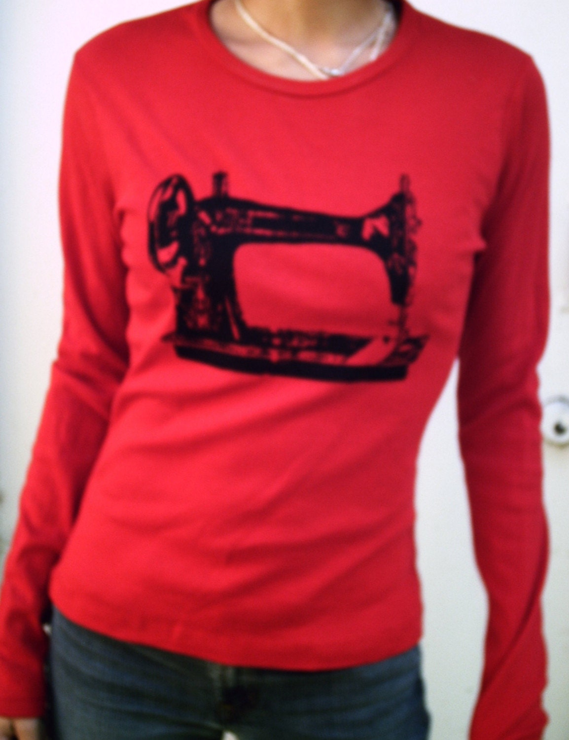 Sew a Go-Go Long Sleeve Shirt - Red