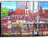 Katz's Delicatessen Restaurant, New York , Print on Canvas