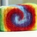 Tie Dye Felted Soap Olive Oil Soap Needle felted