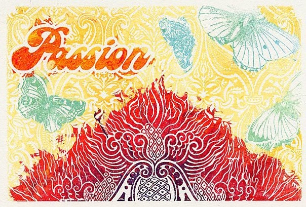Passion, Like a Moth to the Flame Notecard set of 4
