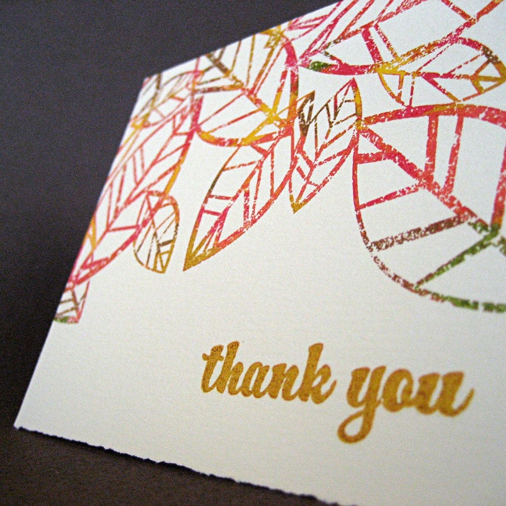 Autumn Splendor Thank You Notecards
