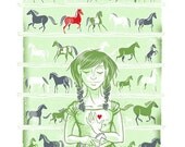 Appaloosas - Mini Art Print