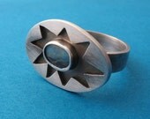 Opal Starburst Ring