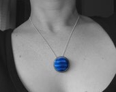 Blue Waves Silk Pendant-New Lower Price