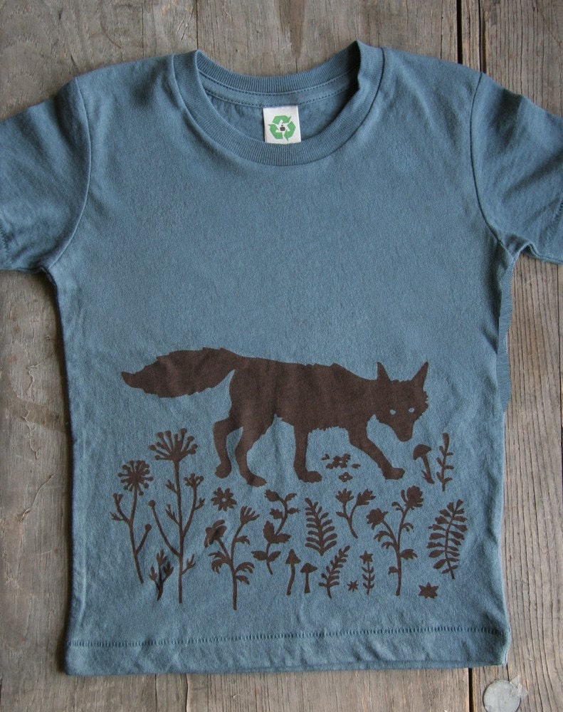 sneaky fox baby tee, size 3-6 mos