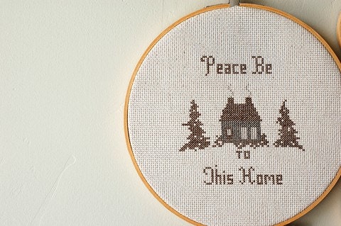 PATTERN PDF cross stitch home series- five patterns