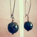 Black Wood Beaded Long Dangle Earrings - Charlotte Sometimes