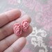 Breast Cancer Awareness - Japanese Flower Stud Earrings - Pink Rose Smoke  FREE US SHIPPING