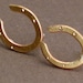 For Luck - Brass Horseshoe Stud Earrings on Sterling Silver Posts - Featured in LUCKY MAGAZINE