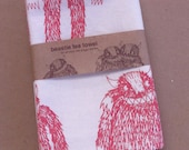 Pink Monster Tea Towel