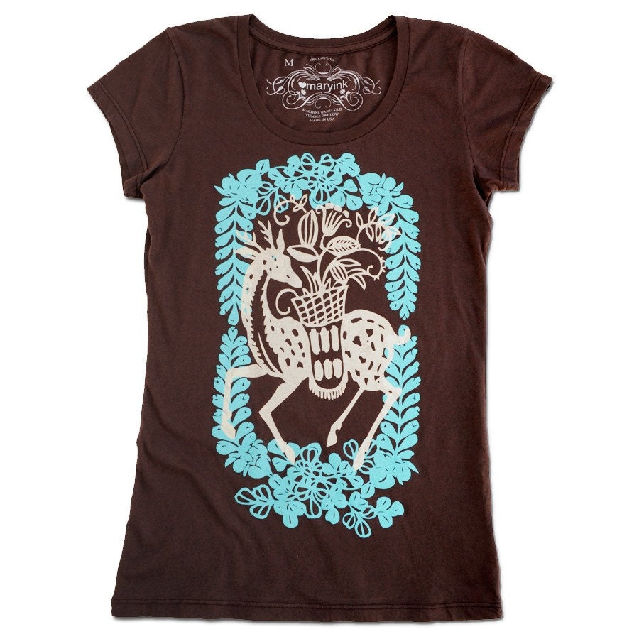 Dearie T-Shirt- Chocolate Brown- Size M