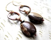 Coffee Mocha Jasper Elemental Earrings