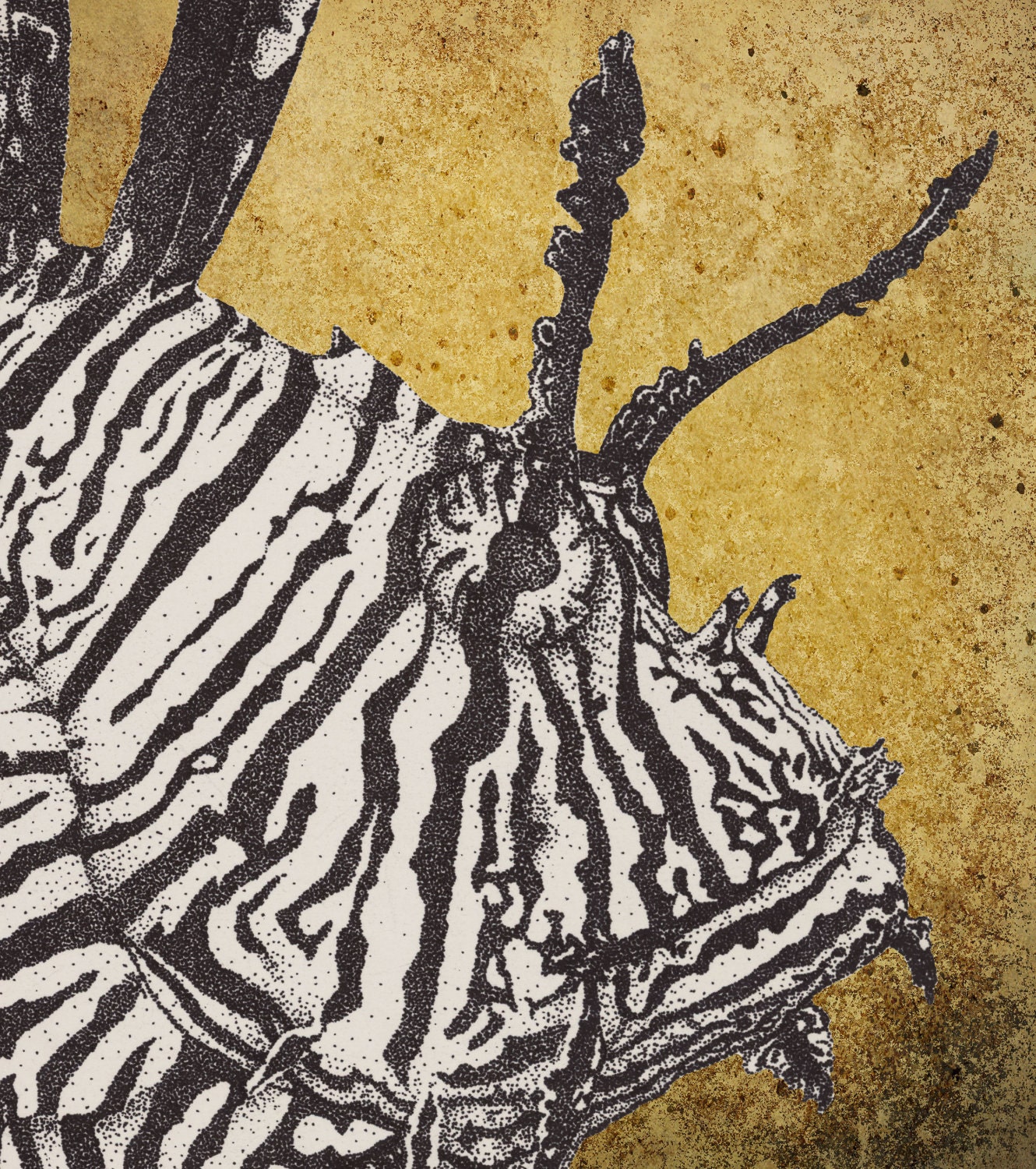 Print Lionfish 9x11 Pointillism - Close up