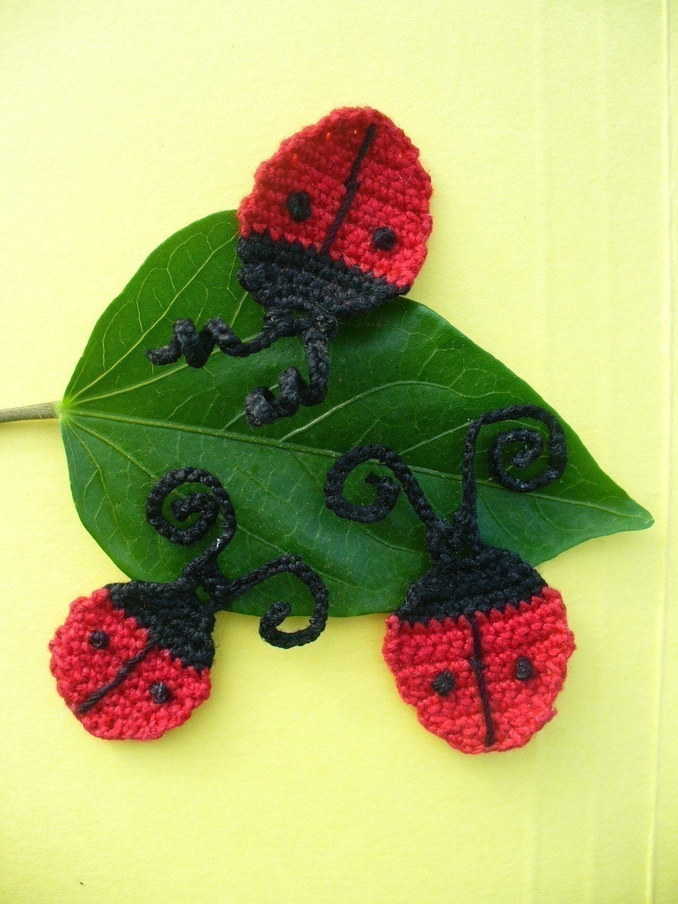 Lady Bug Appliques, Embellishments, Magnets, Brooches - Choose 2 of them