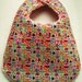 Boutique Chenille Baby Bib - Mini Tossed Owls Pink
