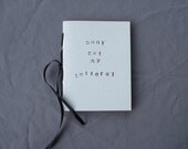 Don't Eat My Letters Hand Stamped Recycled Journal