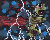 Zombie Turtle Giclee print 8 x 10