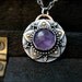 Belladonna ... amethyst and silver pendant