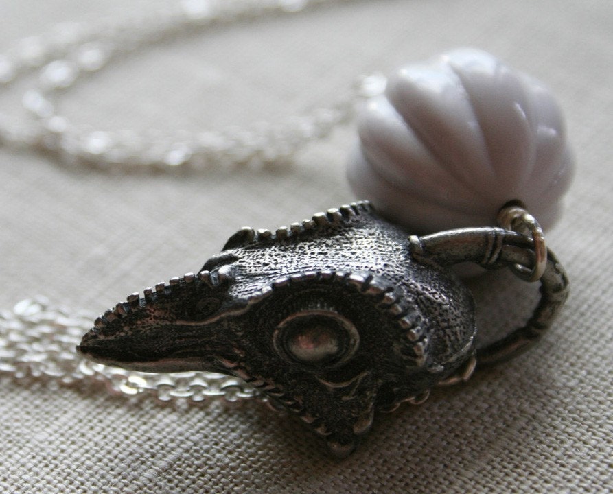 Pterodactyl Necklace - bird skull