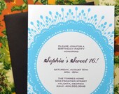 Doily Party Invitation