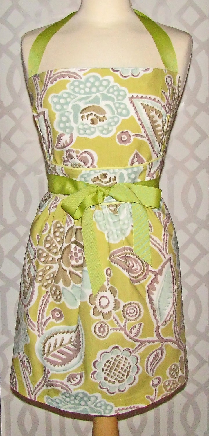 Seafoam Lime Apron
