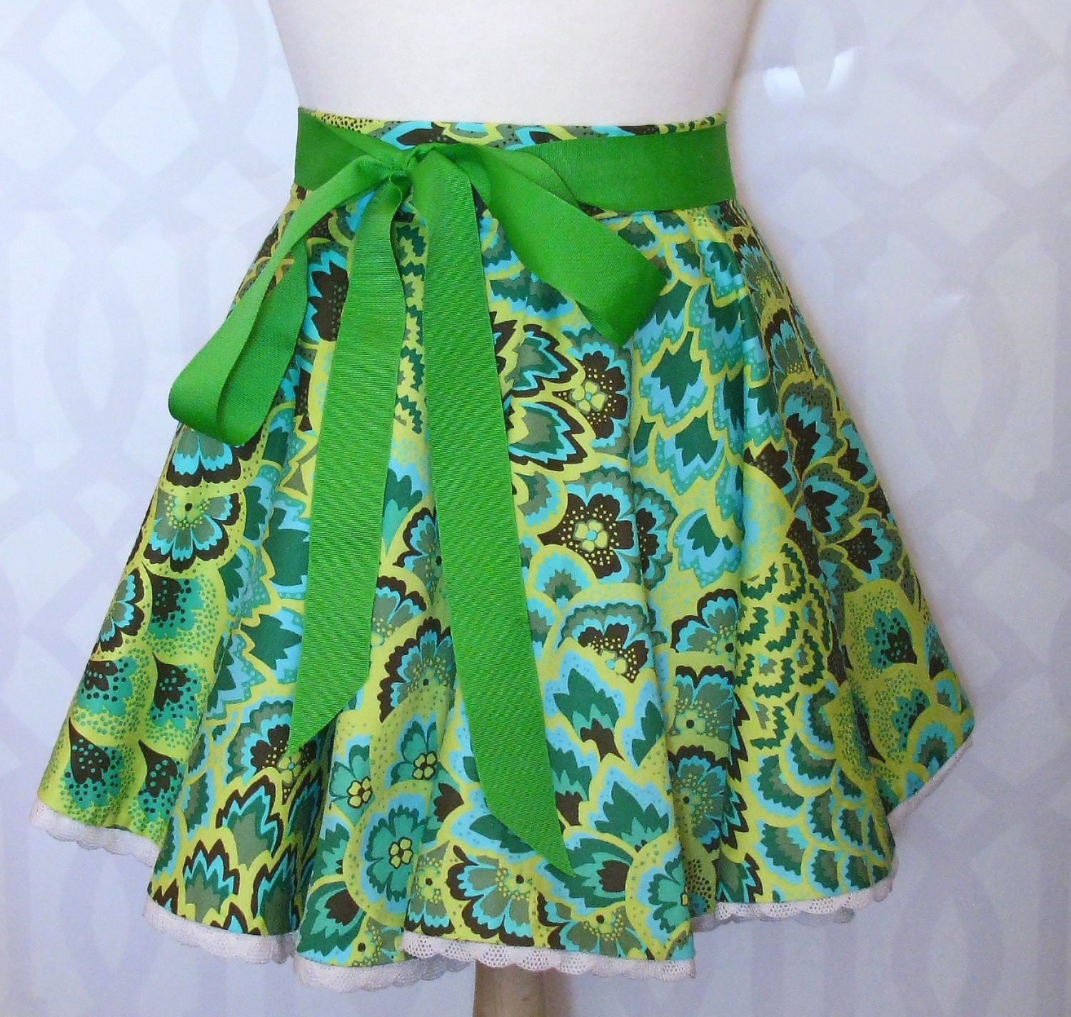 Green Passion Peacock Apron