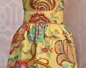 Yellow Jacobean Apron