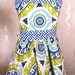 Blue and Lime Suzani Apron