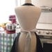 The MAGGIE Vintage Inspired Black and White Polka Dot Full Apron