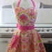 Retro Apron Sweetheart Neckline Summertime Paisley BELLA