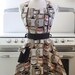 Retro Apron Vintage Style Sweetheart Neckline French Roast Coffee on Brown Full Apron MAGGIE