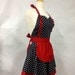 Apron French Maid Polka Dot with Red Double Circle Skirt