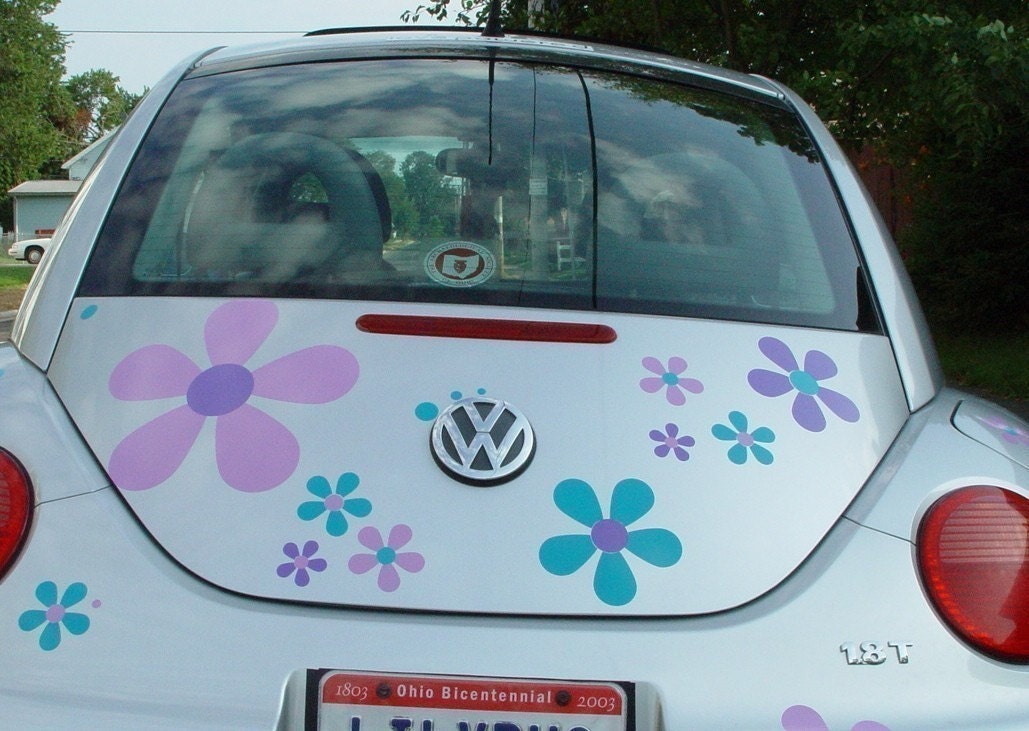 Hippy Flower Vinyl Decal Sticker Graphics For Your Car By Tonyabug 