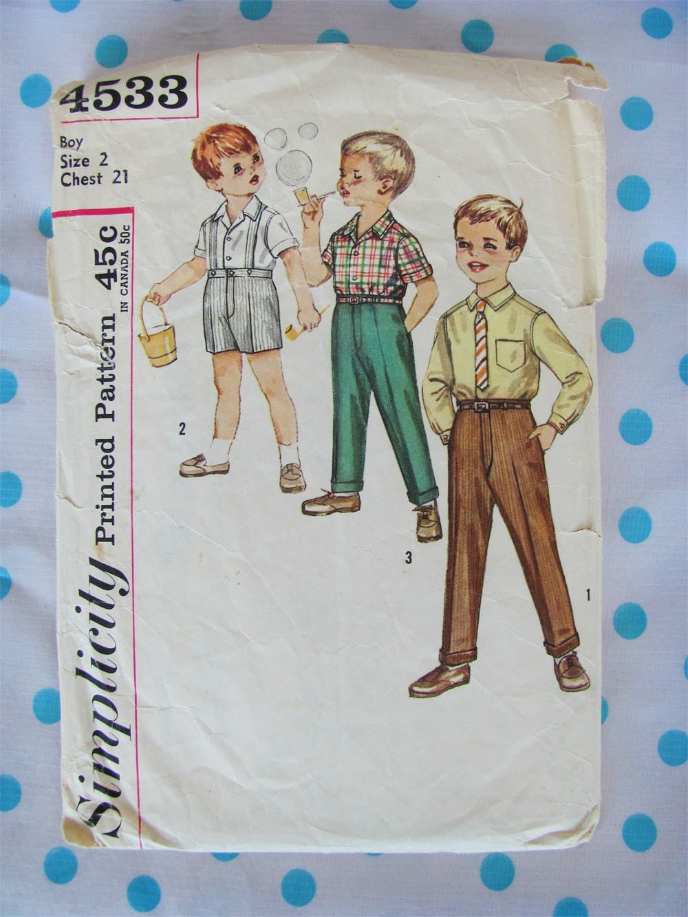 Vintage Boys Simplicty 4533