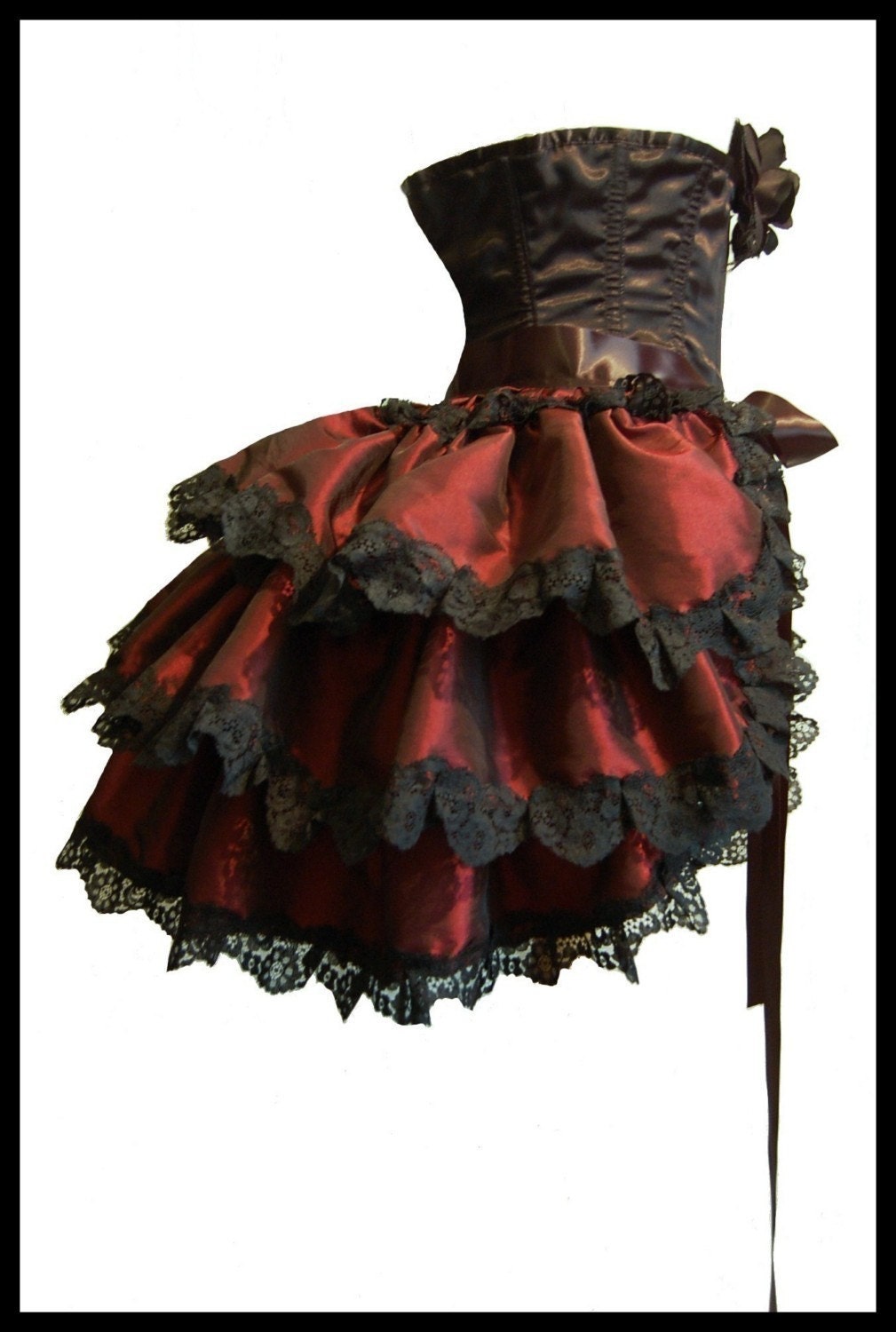 Burlesque Steampunk Bustle Skirt Shrug or Capelet Gothic Dandy EYES WIDE SHUT Victorian Decadence Prom Queen Showgirl Las Vegas Moulin