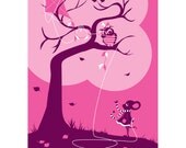Mouse and Owl Giclee Print
