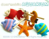 Musical Baby Mobile AQUARIUM Under the Sea Theme Nursery -  Custom Hanging Crib Mobile for Nursery Decor or Kids Playroom decor