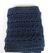 Crochet Cable Scarf Pattern - Navy Blue - Unisex