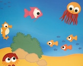 Fish and Friends acrylic painting