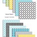 Amara Digital Papers Quatrefoil lattice work for photo cards, stationary