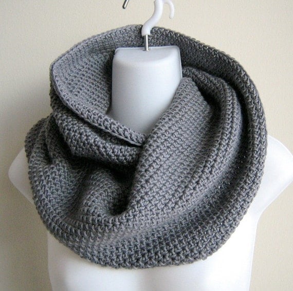 Grey Cowl Hood Gray Wool Bamboo NIKKI